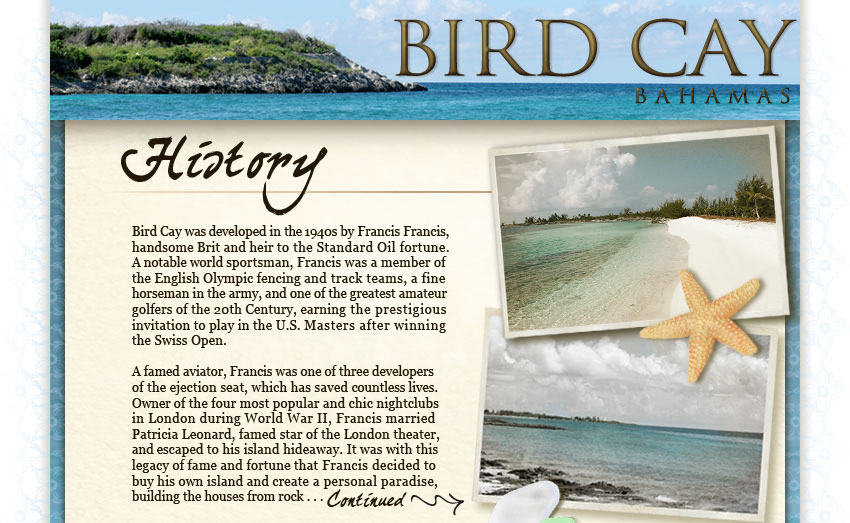 History of Bird Cay Island